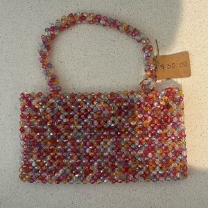 Colorful Beaded Handbag